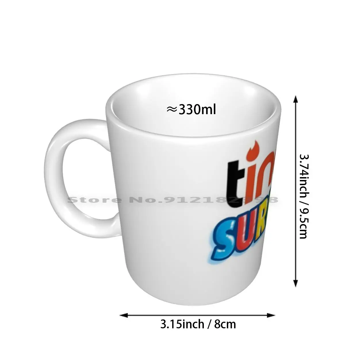 Tinder Surprise T-Shirt Ceramic Mugs Coffee Cups Milk Tea Mug Tinder Tinder Surprise Kinder Tinder Surprise Fun Funny Joke