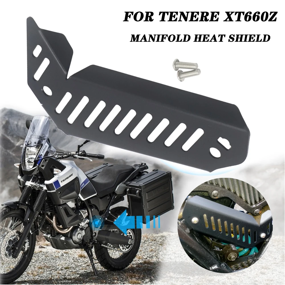 Manifold Heat Shield Protecting Mask Insulation Board Baffle Exhaust Pipe System Guard Protector Cover For Yamaha Tenere XT660Z