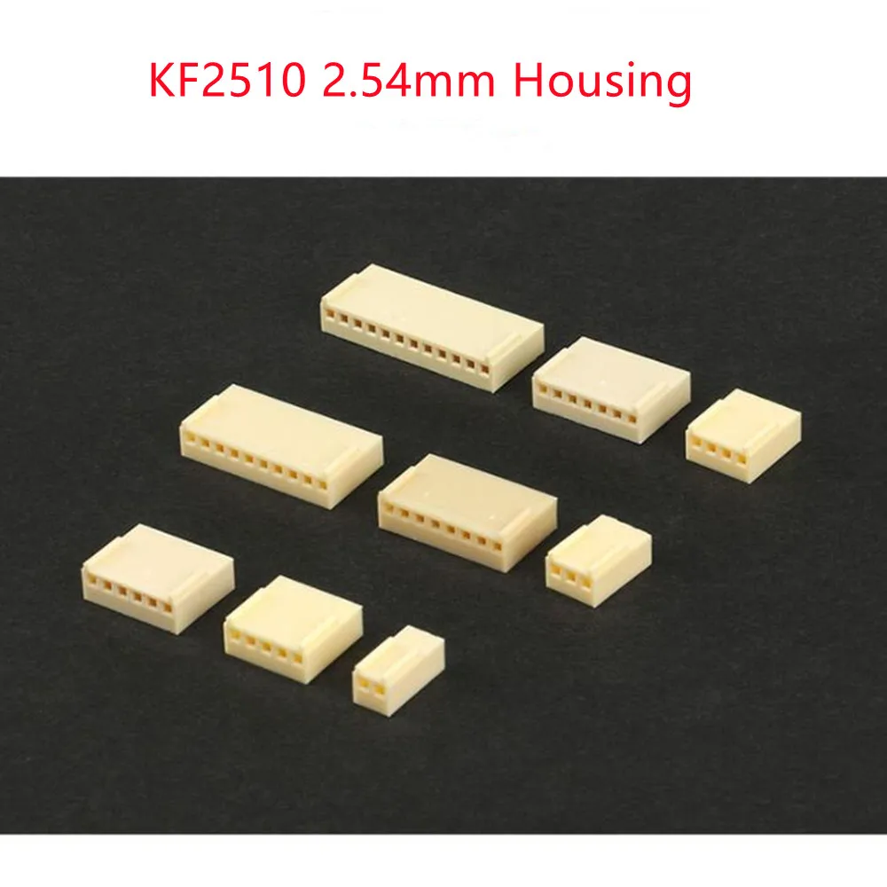 KF2510 2.54mm Connector Male Plug Plastic Shell Housing 2/3/4/5/6/7/8/9/10P
