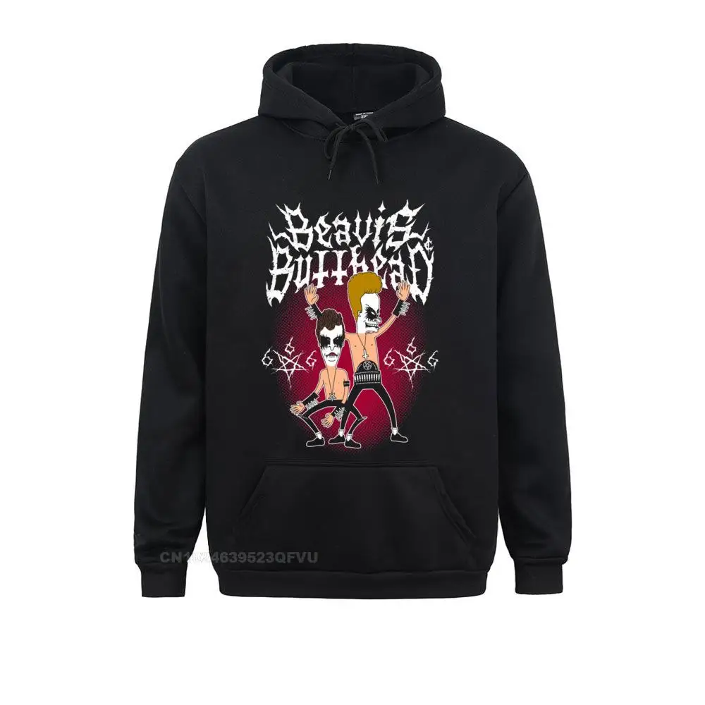 

Black Metal Beavis Buttheads Funny Heavy Metal 90'S Cartoon Pullover Hoodie For Men Old Music Pullover Hoodie Sweakawaii Clothes