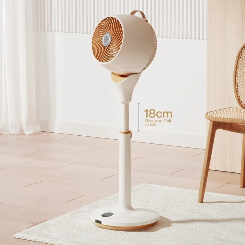 zq Air Circulator Vertical Electric Fan Floor Home Mute Summer Desktop Shaking Head Frequency Conversion