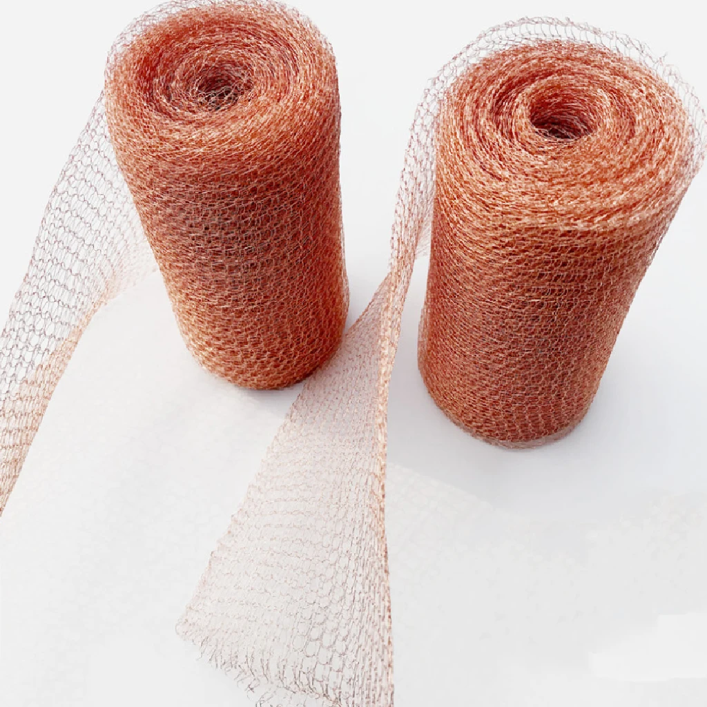 12.7cm*3m Woven Copper Mesh Wire Filter Screen for Brewing Distillation Snake Snail Rat Mouse Pest Control