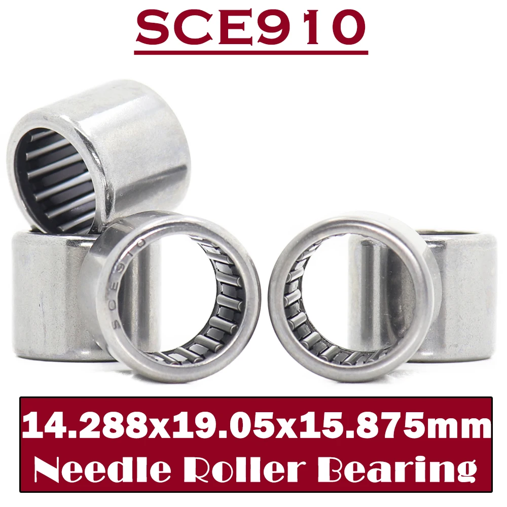 SCE910 Bearing 14.288*19.05*15.875 mm ( 5 PCS ) Drawn Cup needle Roller Bearings B910 BA910Z SCE 910 Bearing