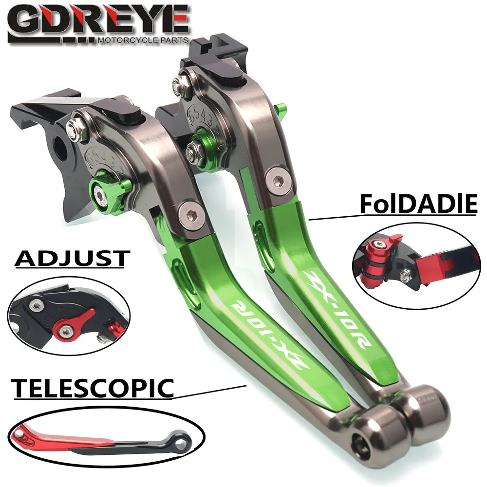 

Racing Adjustable Brake Clutch Levers For KAWASAKI ZX10R ZX-10R ZX10 ZX 10 R 2006 2007 2008 2009 2010 2011 2012 2013 2014 2015