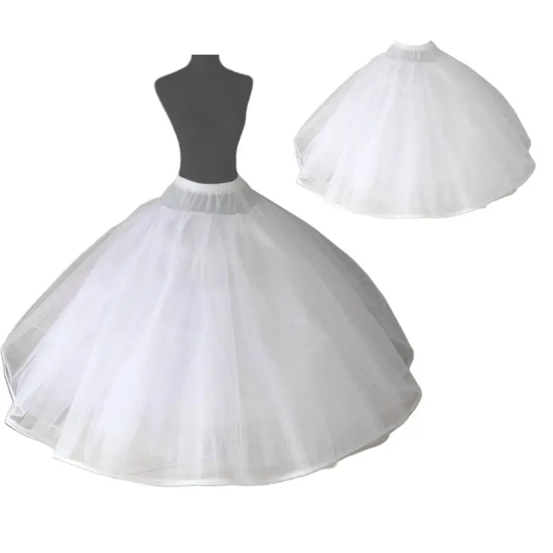 Womens 8 Layers Tulle Ball Gown Bridal Wedding Dress Petticoat with No Rings Evening Prom Crinoline Half Slip Underskirt image 3
