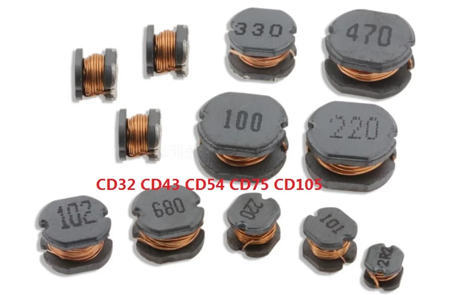 10PCS CD32/43/54/74/75/104/105/127 3D16 4D28 5D28 0520/0630/0650 1040 5040 1265 Inductor 2.2/3.3/4.7/6.8/10/15/33/47/68/100uh/Mh