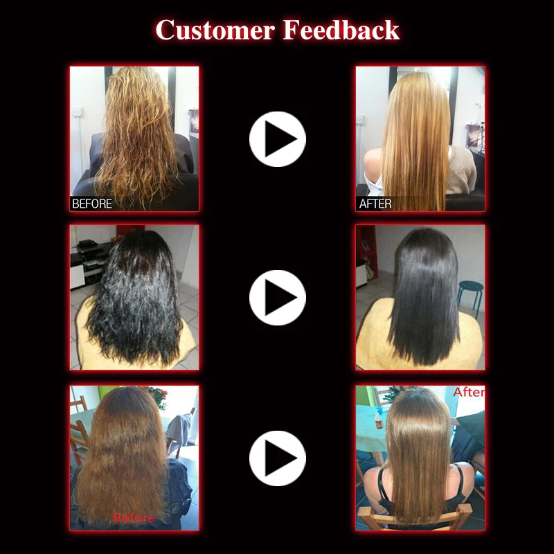 Hair Treatment Brazilian Keratin 12% Formalin Straighten and Repair Normal Cruly Hair Mask For Smooth & Shiny Hair