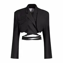 Elegant Women's Asymmetric Blazer #2