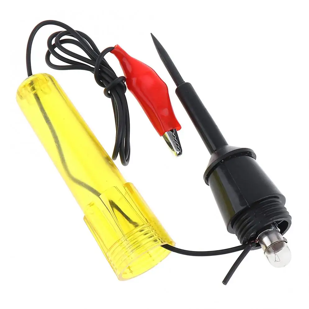 6V-24V Middle Size Voltage Circuit Tester Cars Test Volt Meter Long Probe Pen Light Bulb Automobile Maintenance Tools for Cars