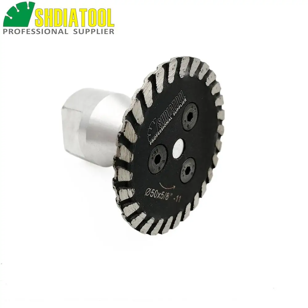 DIATOOL 1 pz stampati a Caldo del mini diamante lama con rimovibile 5/8-11 lungo flangia e 2 pz lame