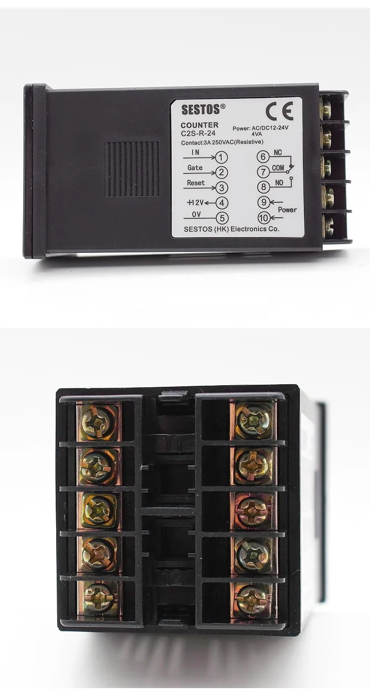 Sestos digitale preimpostato scala contatore Tact interruttore registro 12-24V CE C2S-R-24 contatori Hight Qaulity trasporto di goccia