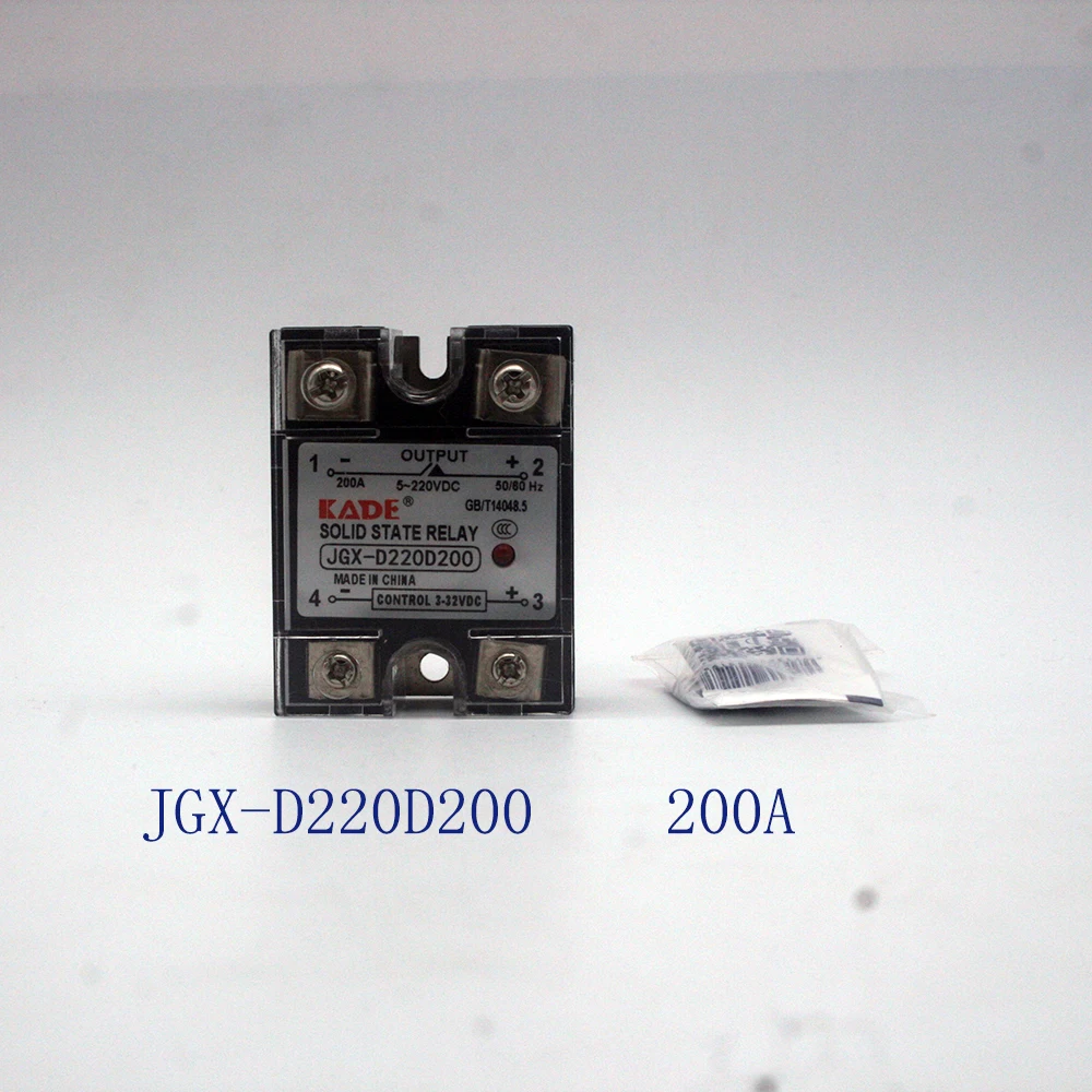 Jgx-120 DD / 150DD / 200DD DC controlled DC SSR single phase solid state relay with plastic dust cover