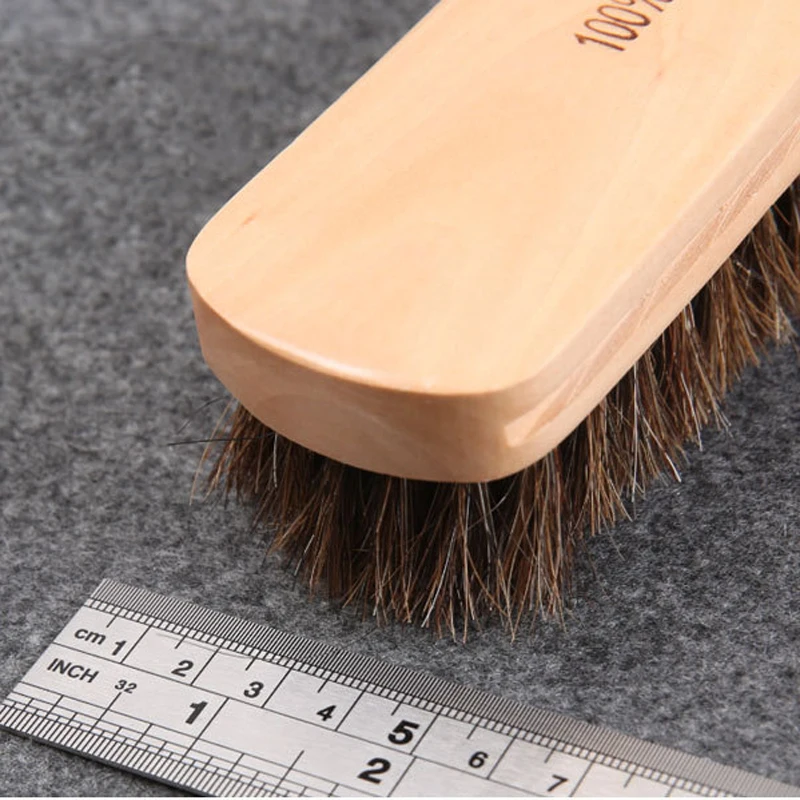 DIY leather craft real horse hair brush