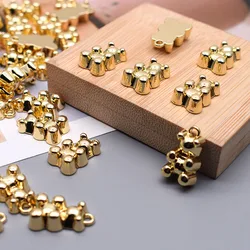 10pcs 18X10mm Mini Bear Charm Jewelry Charms Pendant Alloy Bear Charms Pendant For Jewelry Making Cute Earrings Necklaces
