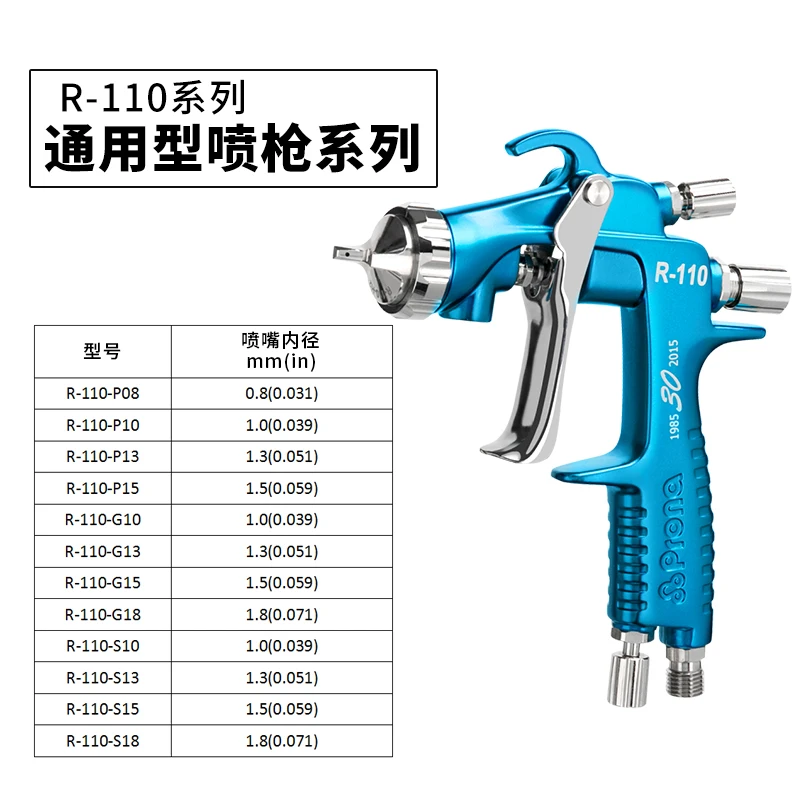 Taiwan Prona Pneumatic Spray Gun Tool R-110 High Atomization Auto Furniture Paint Manual Spray Gun