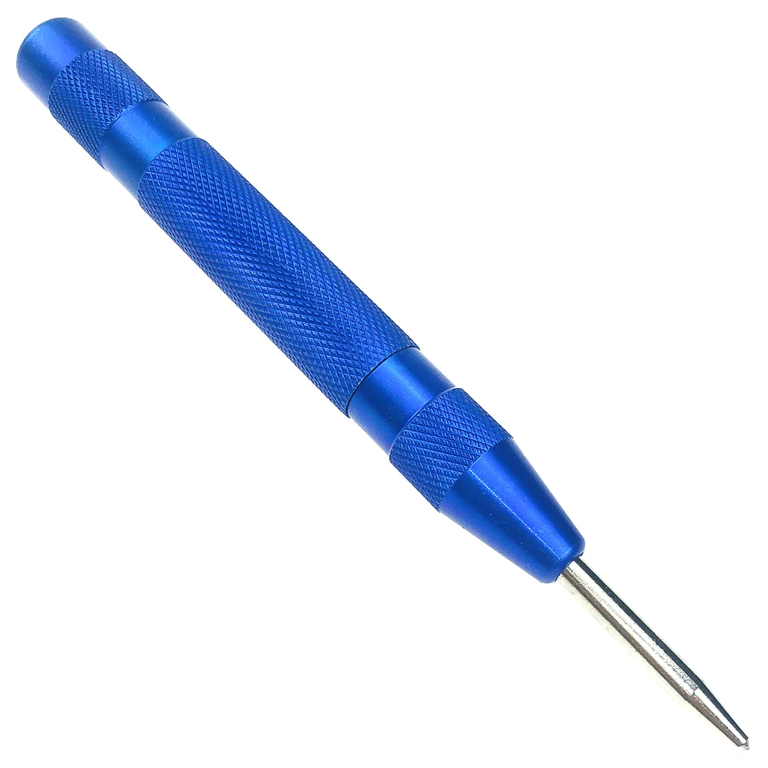 Automatic Center Punch Multifunctional Pin Spring Loaded Mark Car Escape Hammer Wood Indentation Mark Woodworking Tool Bit Blue