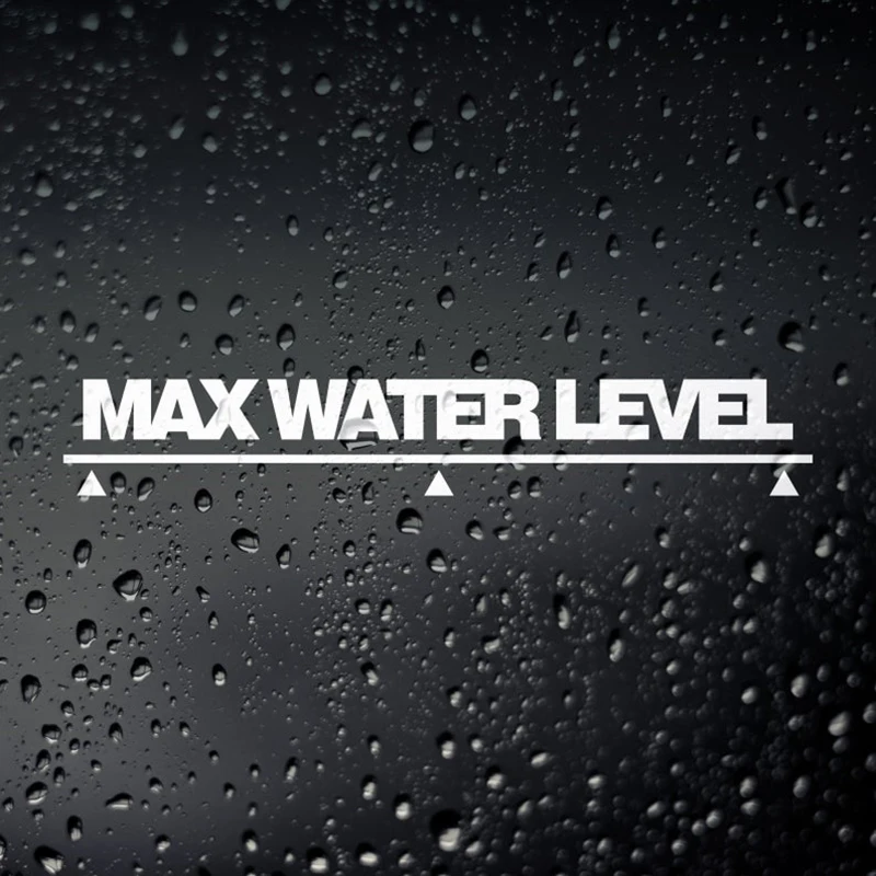 Black/White Max Water Level Off Road Funny Car Sticker Small/Big Size Removable Waterproof Window Body Decal CL770