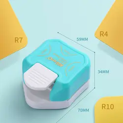 R4 R7 R10 3 In 1 Corner Rounder Paper Punches Border Punch Round Corner Paper Cutter Card Scrapbooking for DIY Handmade Crafts