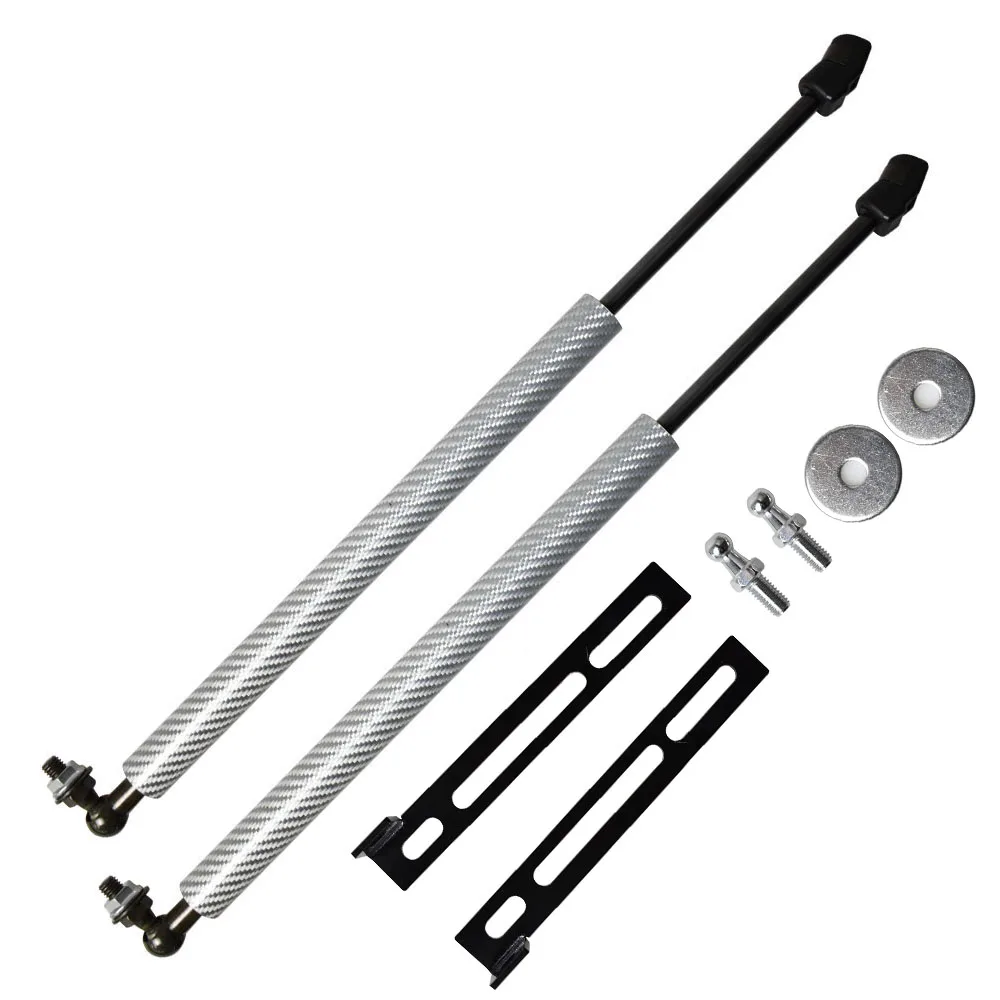 For 2012-2018 Suzuki Jimny Sierra Wide Front Hood Modify Gas Spring Lift Supports Struts Prop Rod Arm Carbon Fiber Shocks Pillar