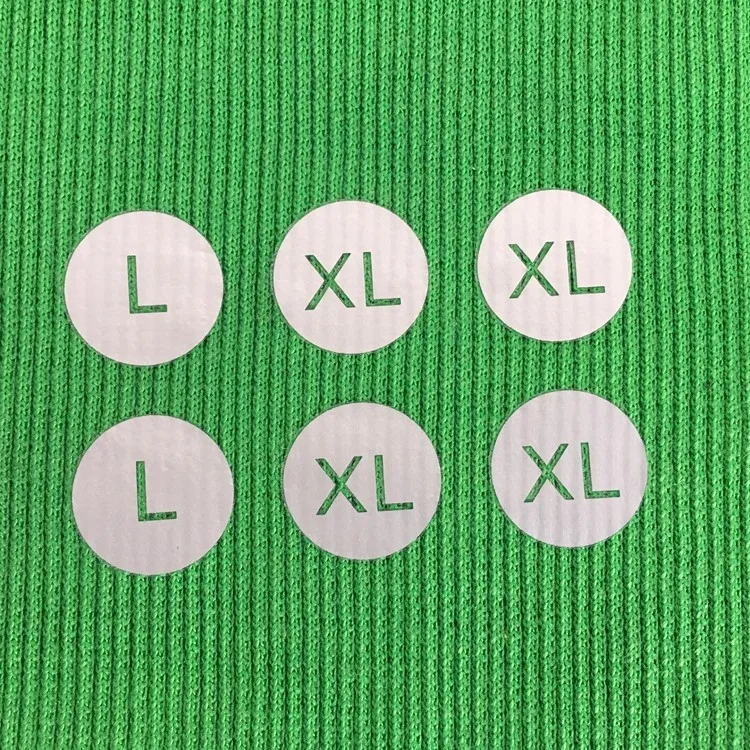 Hand Made 100pcs White Size Label for clothing Sticker Iron-on Cloth 0-200 Number Printed Sizes Bags Sportswear Garment Labels