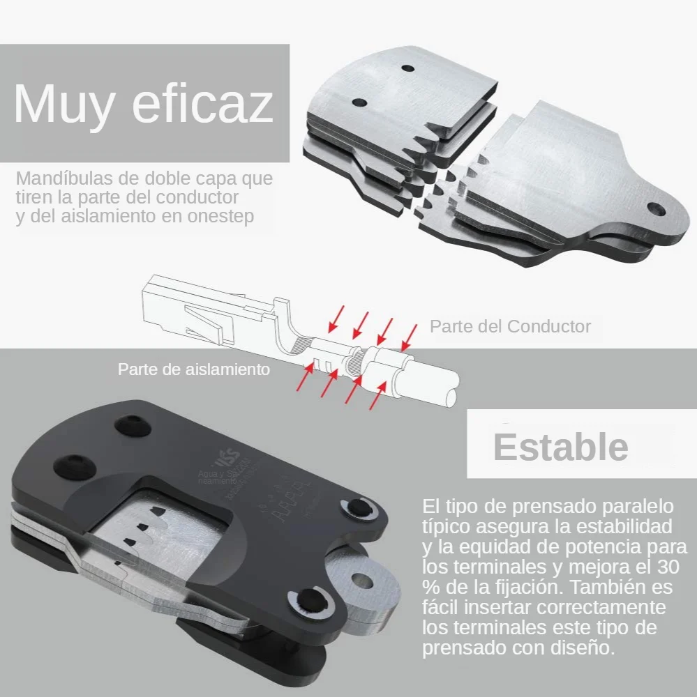 IWISS IWS-3220 Ratsche Crimpen Zange Hand Crimper Tools für Schmale-pitch Stecker Pins Crimp Palette 0,03-0,5 mm² (AWG: 32-20) – Detail 3