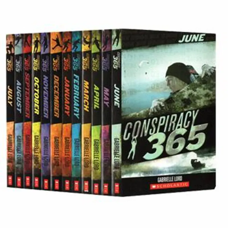 12 Volumes Romance Original Inglês Clássico Aventura Detective Book Conspiração Série 365 Break Out Of The Siege