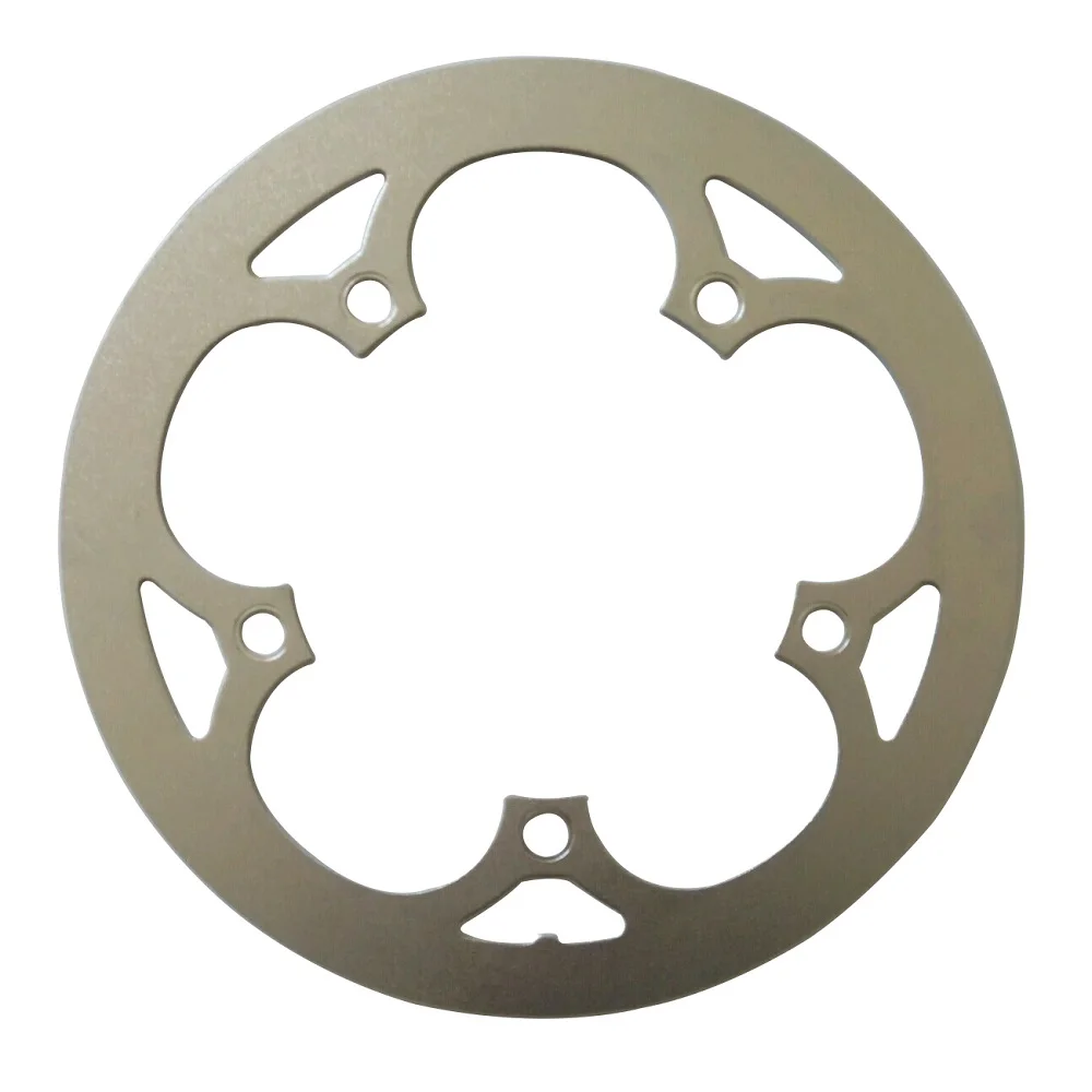 TRUYOU 130 BCD Chain Wheel Guard Folding Bike Chainring Cover Silvery Aluminum Alloy Road Bicycle Protective Plate