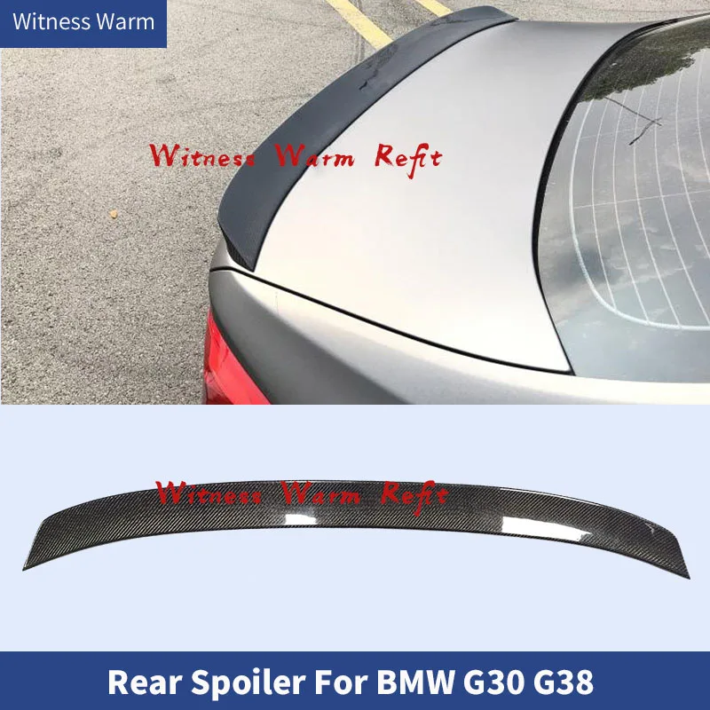 Carbon Fiber Frp Unpainted Rear Spoiler Trunk Lip Wing for Bmw G30 G38 520i 528i 535i 530i 525i 2017 2018