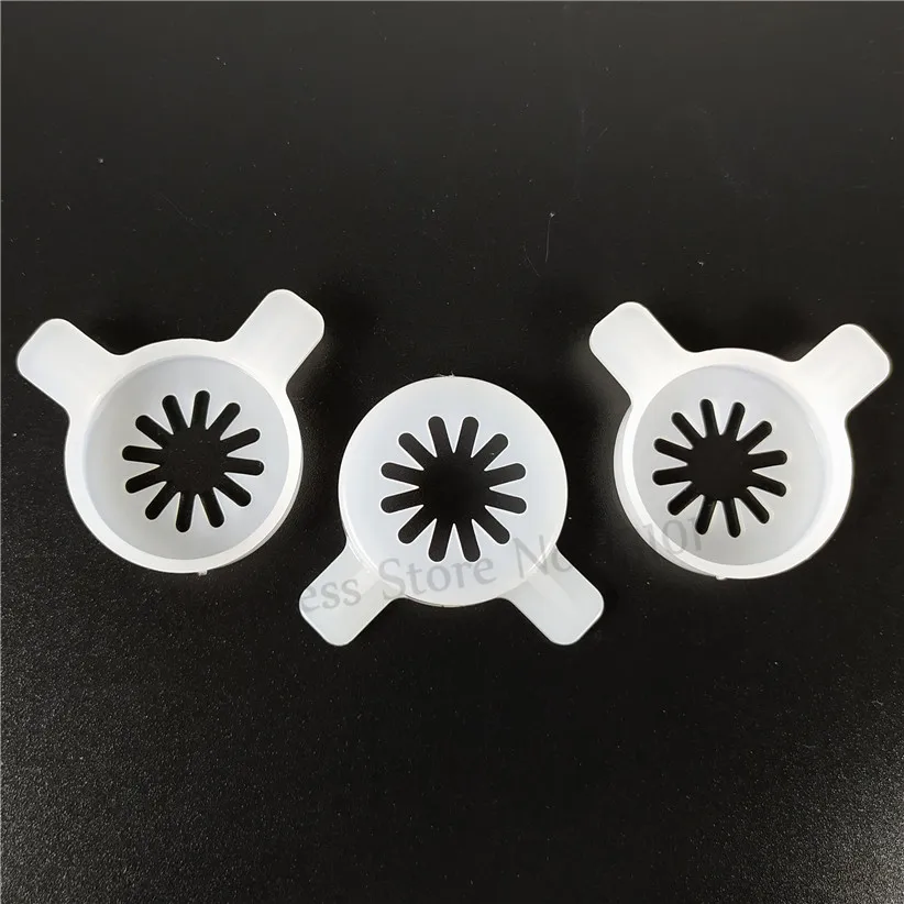 3 in 1 Modeling Caps of Soft Serve Ice Cream Machine Spare Parts Snowflake Shaped Moulding Lids Accessories Inner Diameter 29mm