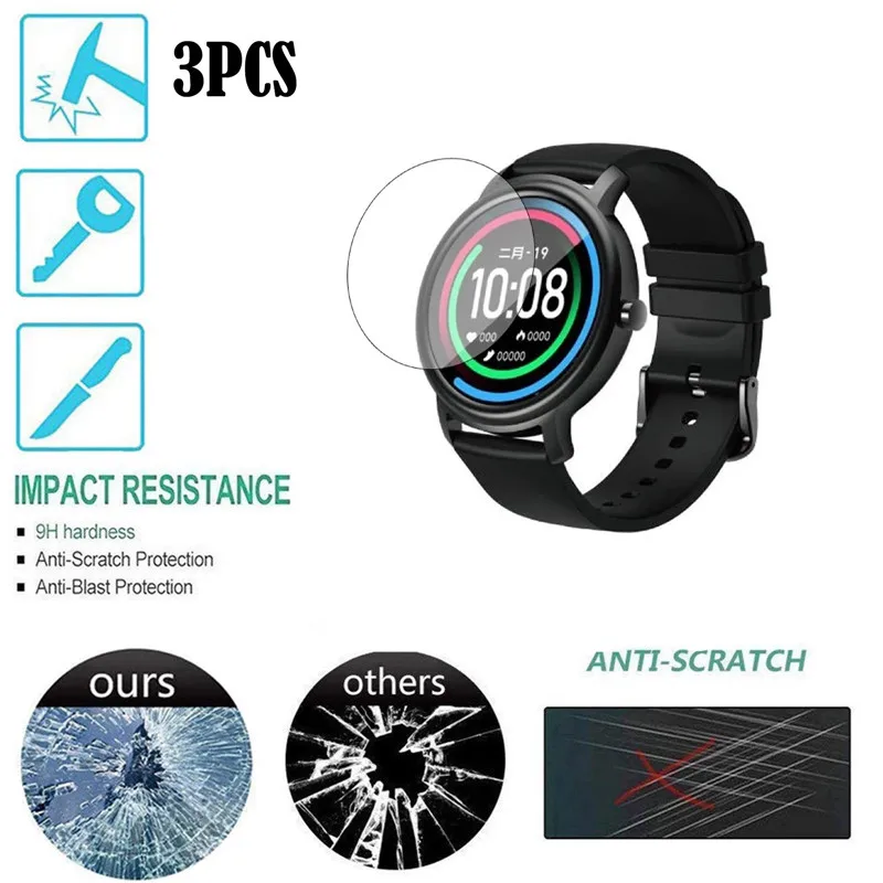 BEHUA Gehärtetem Glas Uhr Screen Film Schutz Abdeckung Für Xiaomi Uhr Air Schutzhülle Smartwatch Für Mibro Air Zubehör Film