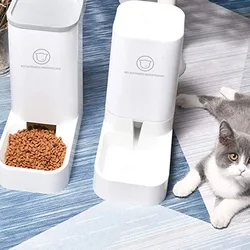 3.8L Large Capacity Pet Dog Cat Automatic Pet Feeder Water Dispenser Fountain for All Pets Drinking Water Food Feeding