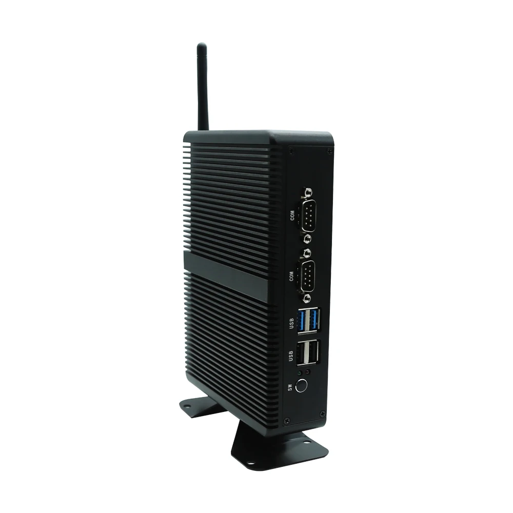 EGLOBAL Fanless Nuc Desktop Computer Intel Celeron J4125 DDR4 Barebone Mini PC Linux HD Graphics 4K VGA Wifi