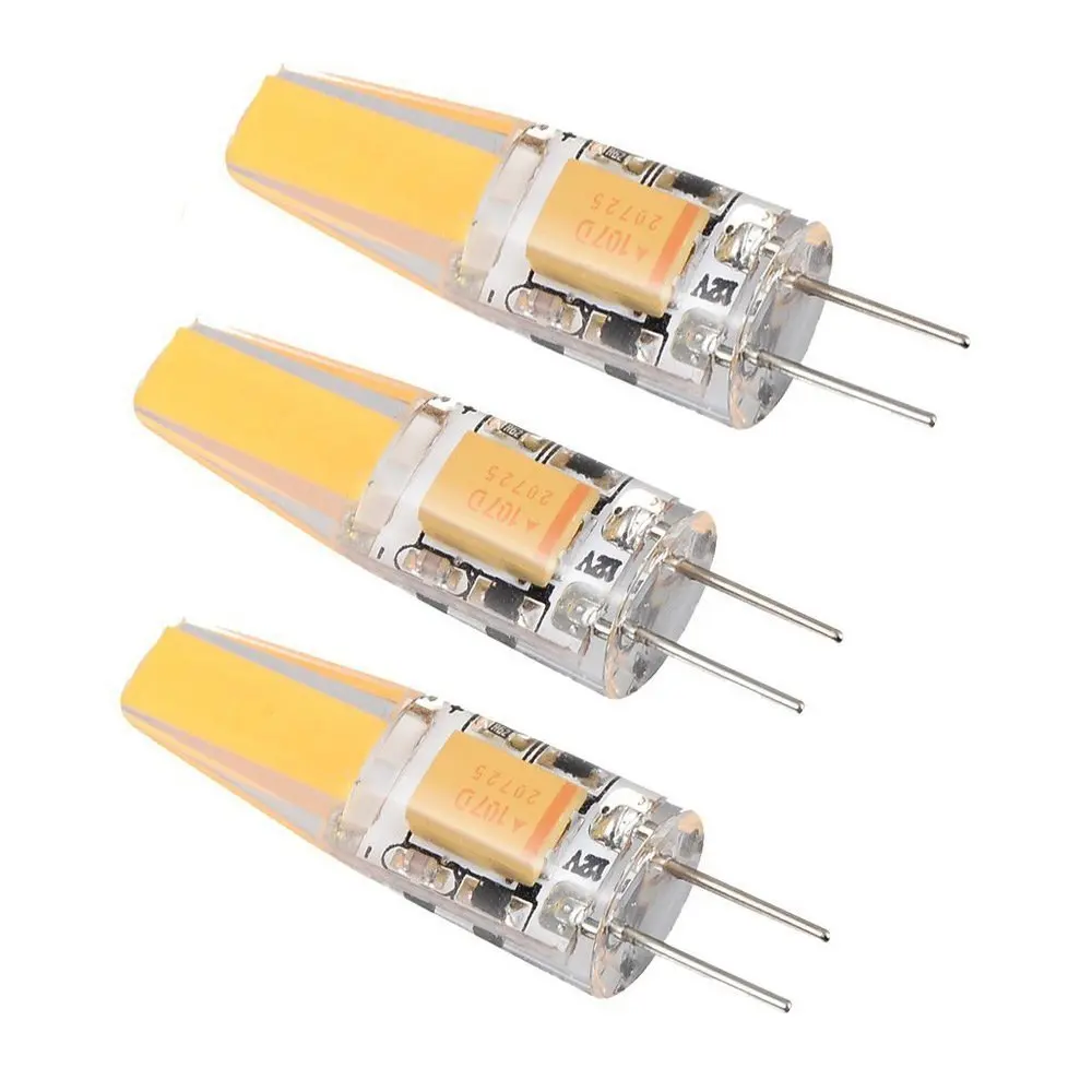 

50pcs 6w g4 led lamp lampada g4 cob led AC DC 12v light replace 360 Beam Angle Halogen Chandelier g4 led bulb