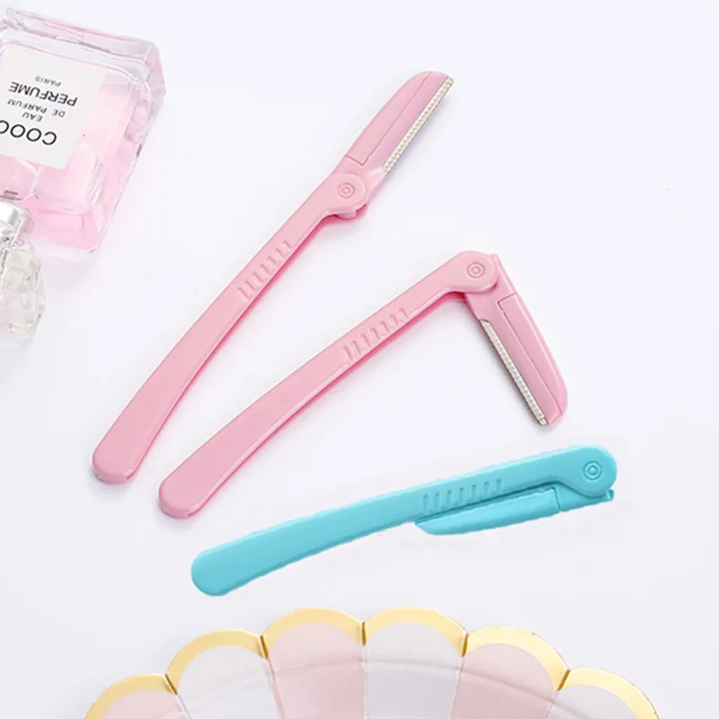 Eyebrow Razor Face Trimmer Hair Remover Shaver Beauty Makeup Tools (Random Color)