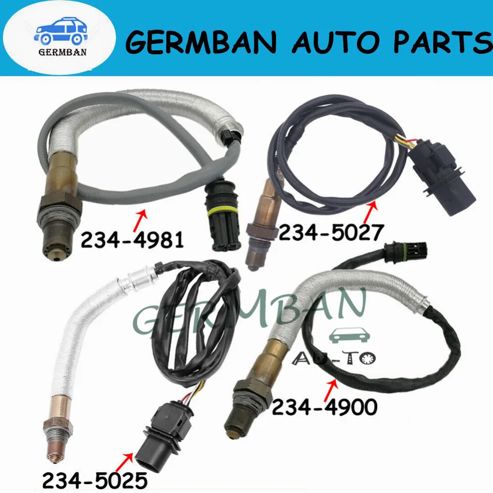 

4pcs 2345027 11787557758, 11787586693 11787589139 Lambda Oxygen Sensor Front &Rear For BMW 535i 535i xDrive 535xi X6 2008-2010