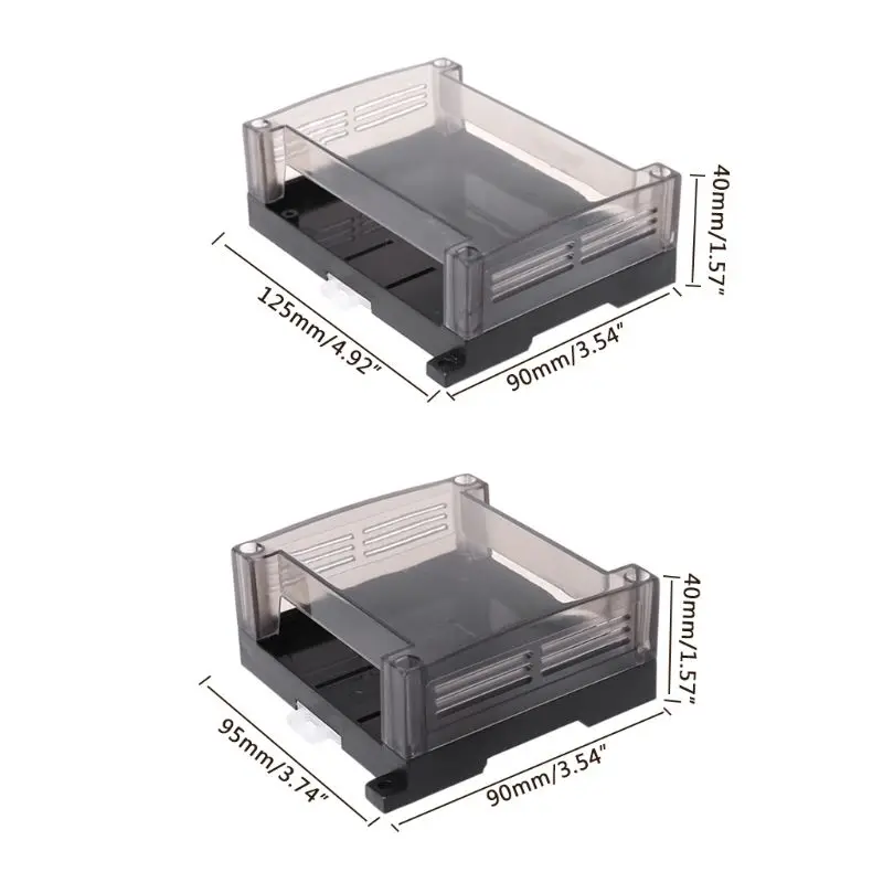 1ks transparentní plastový průmyslový ovládání skříňka panel ohrada pouzdro DIN bariéra promítat elektronických DIY PCB lastura