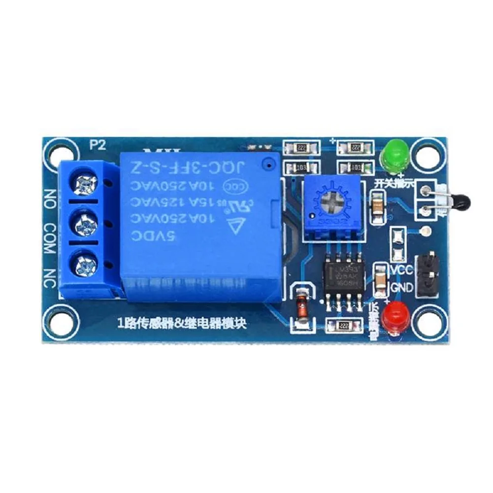 5pcs DC5V 1 canale modulo relè termistore sensore termico sensore di temperatura