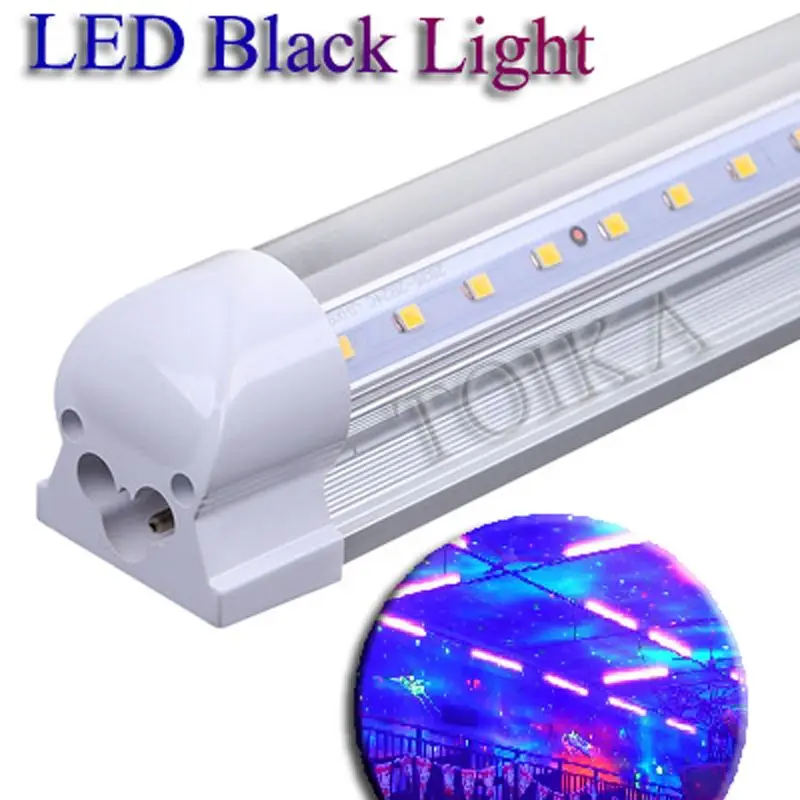 

Toika 4pcs LED Black Light Tube T8 Integrated Tube LED Bulbs Fluorescent Tube 2ft 3ft 4ft 60cm 90cm 120cm Party Stage Lighting