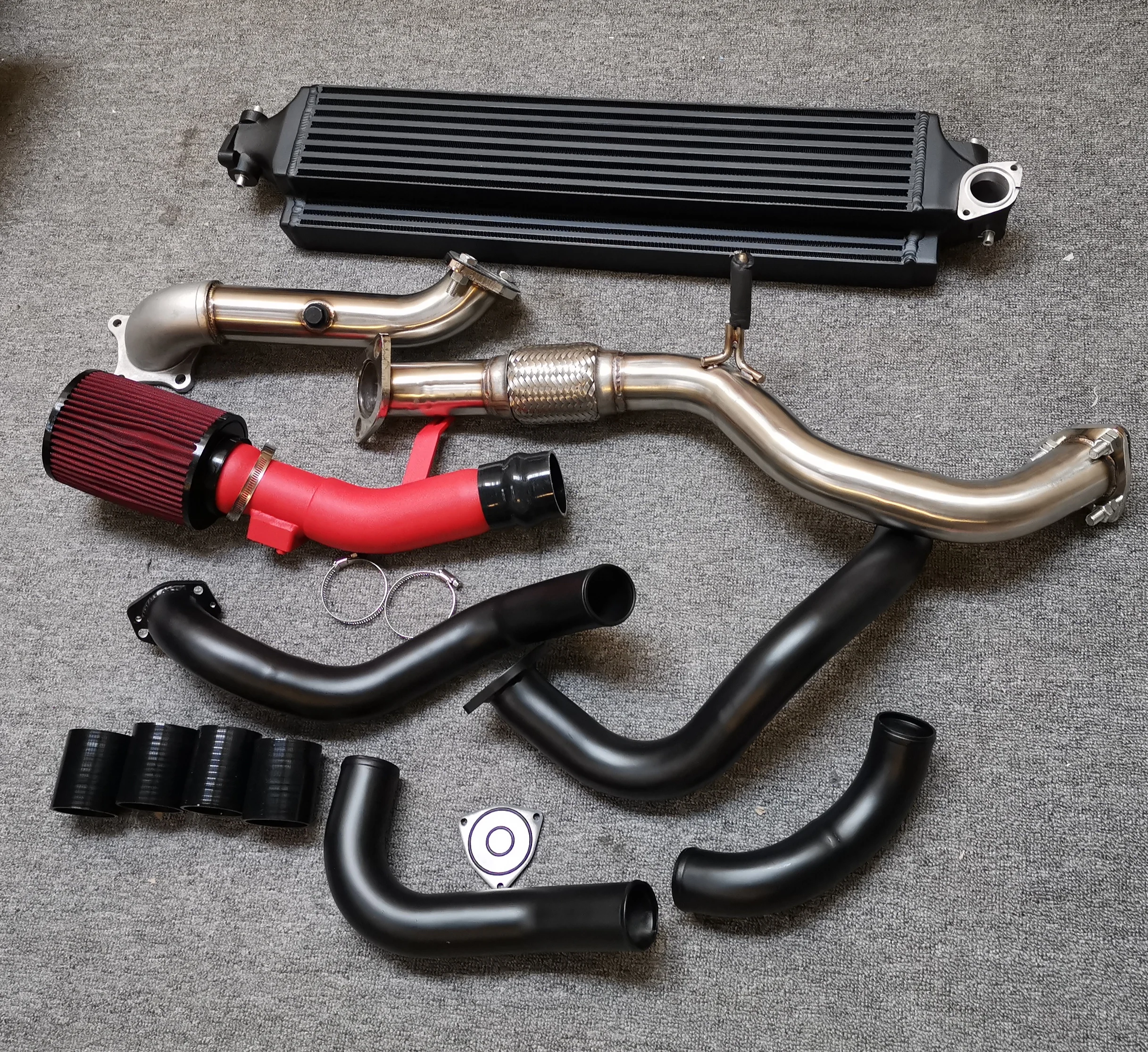 intercooler piping kits air intake pipe turbo inlet pipe Downpipe+Front Pipe For Honda Civic 1.5t Turbo EX LX SI 2016-2020