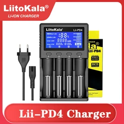 LiitoKala-cargador de batería Lii-500S PD4 S6 500, para baterías de 3,7 V, 18650, 26650, 21700, 1,2 V, ni-mh, AA, AAA, prueba de capacidad de la batería