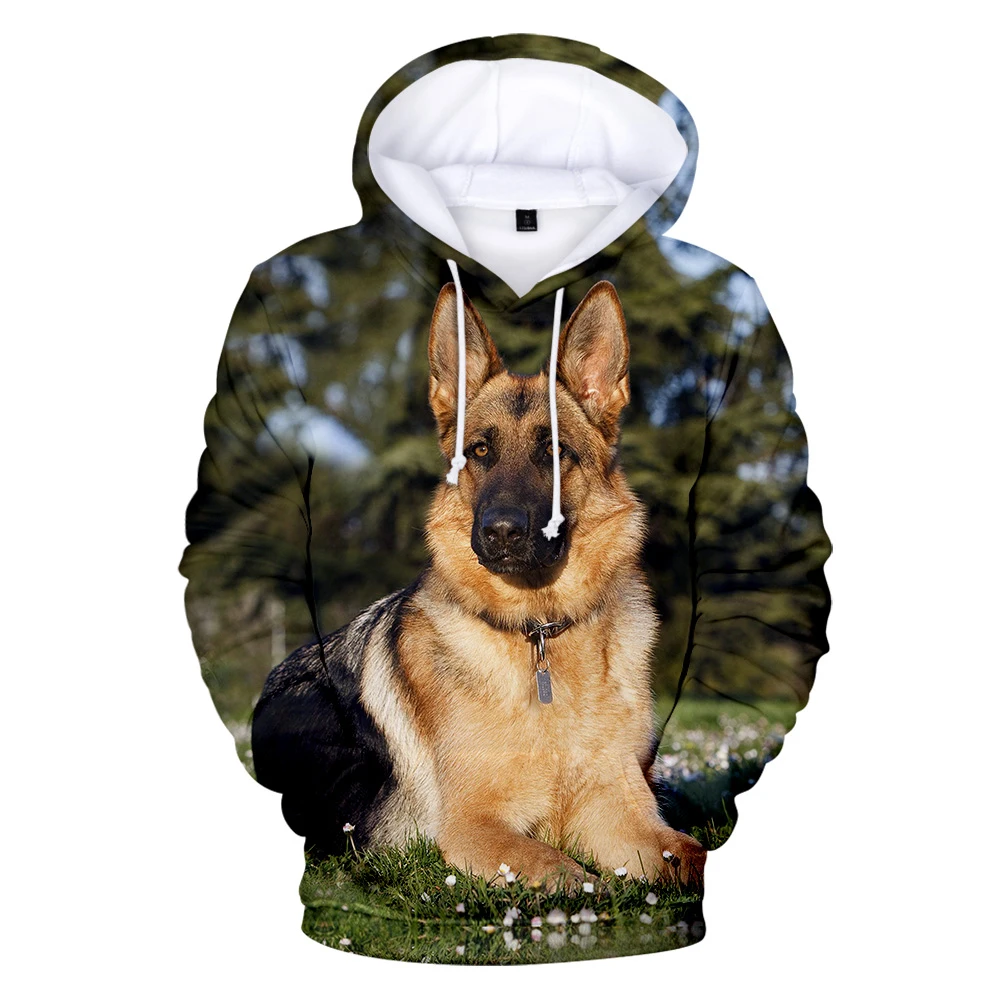 

High Quality 3D Print German Shepherd Hoodies Sweatshirt Casual Pullover Dog Lovers Men/women/children Autumn Hoodies