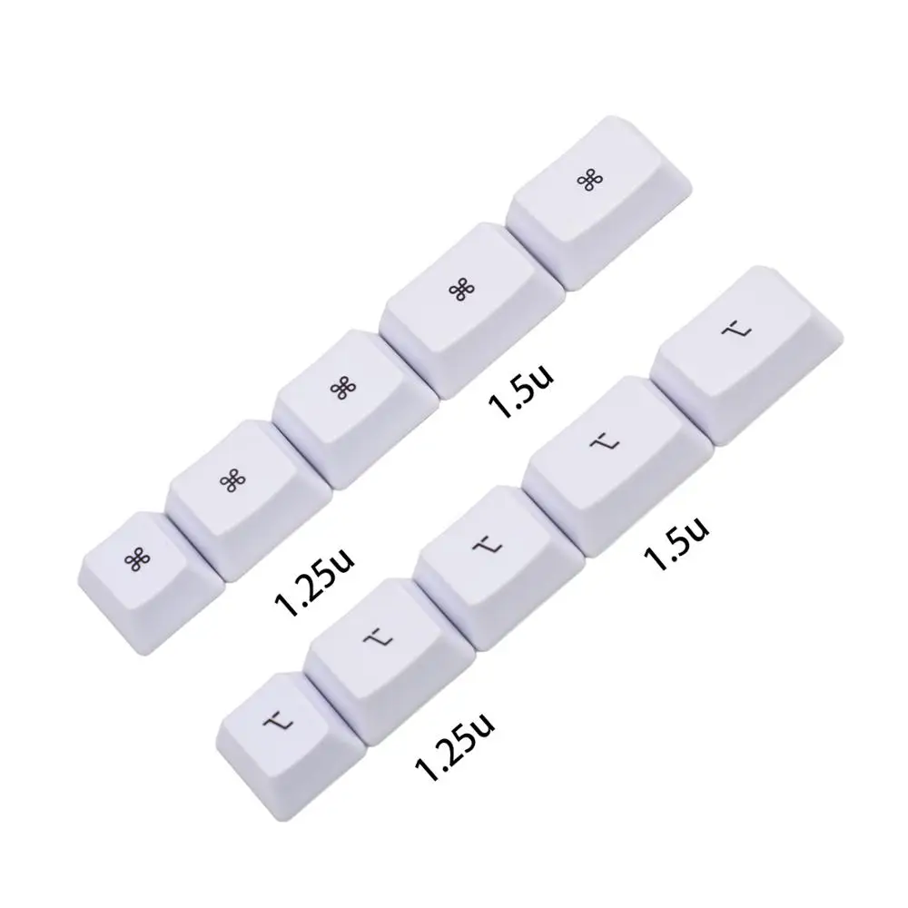 Carbon Godspeed White OEM Profile PBT Dye Sub Keycaps Mac Keycaps For Cherry MX Mechanical Keyboard