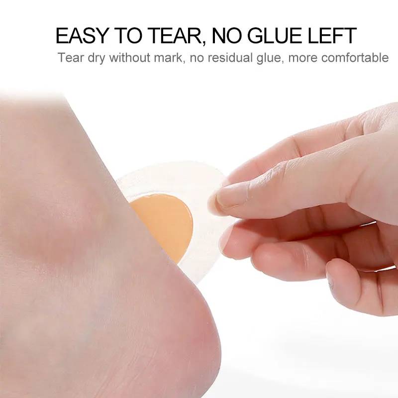 Autocollants transparents pour talons, 20 pièces, coussinets invisibles anti-pieds, patch de chaussure, coussins anti-doigts, outil de soin des pieds