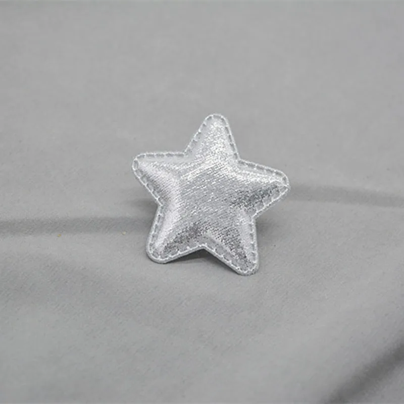 30pcs/lot 5cm star Patches Appliques for Craft Clothes Sewing Supplies DIY Hair Clip Accessories