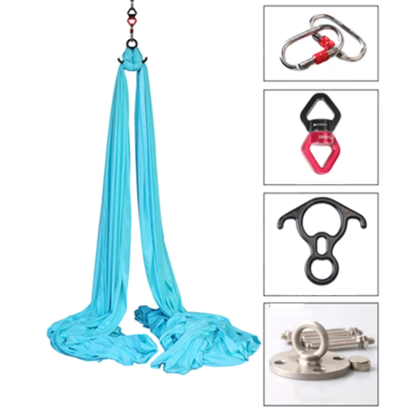 Aerial Hammock Hall Silk Dance Equipment Without Splicing Rope Indoor Hall Full Set of Stretching Straps