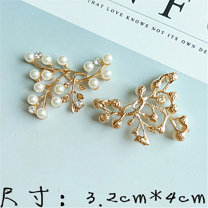 Free Shipping 20pcs/lot Flat Back Rhinestone Button For Hair Flower Wedding Invitation DIY Flower Centerpiece LSHZ015