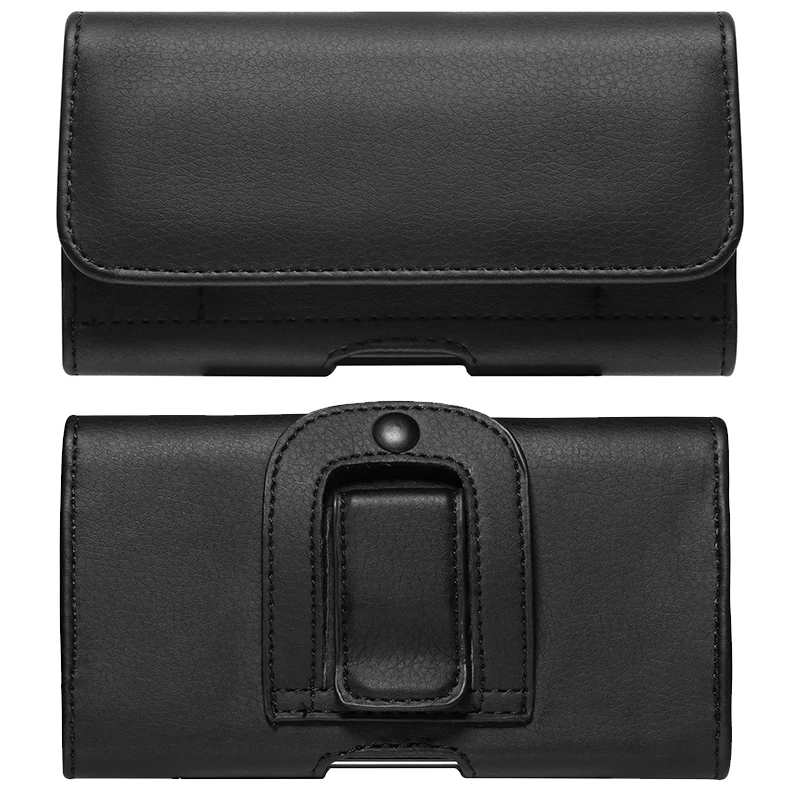 Capa de couro com clipe para cinto de celular, 6.3/5.5/4.0 polegadas capa para iphone xr xs max 8 plus