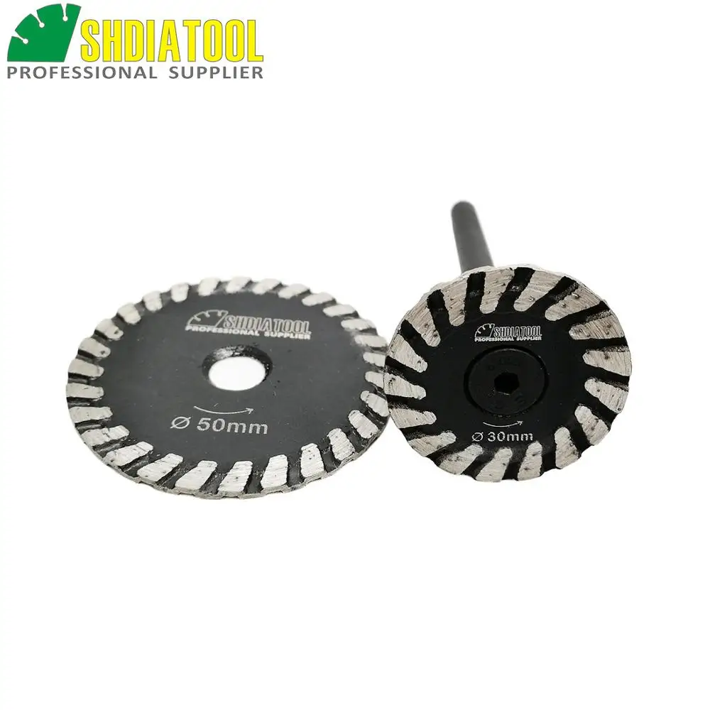 DIATOOL 1pc mini blade with removable 6mm shank and 1pc mini blade without removable 6mm shank