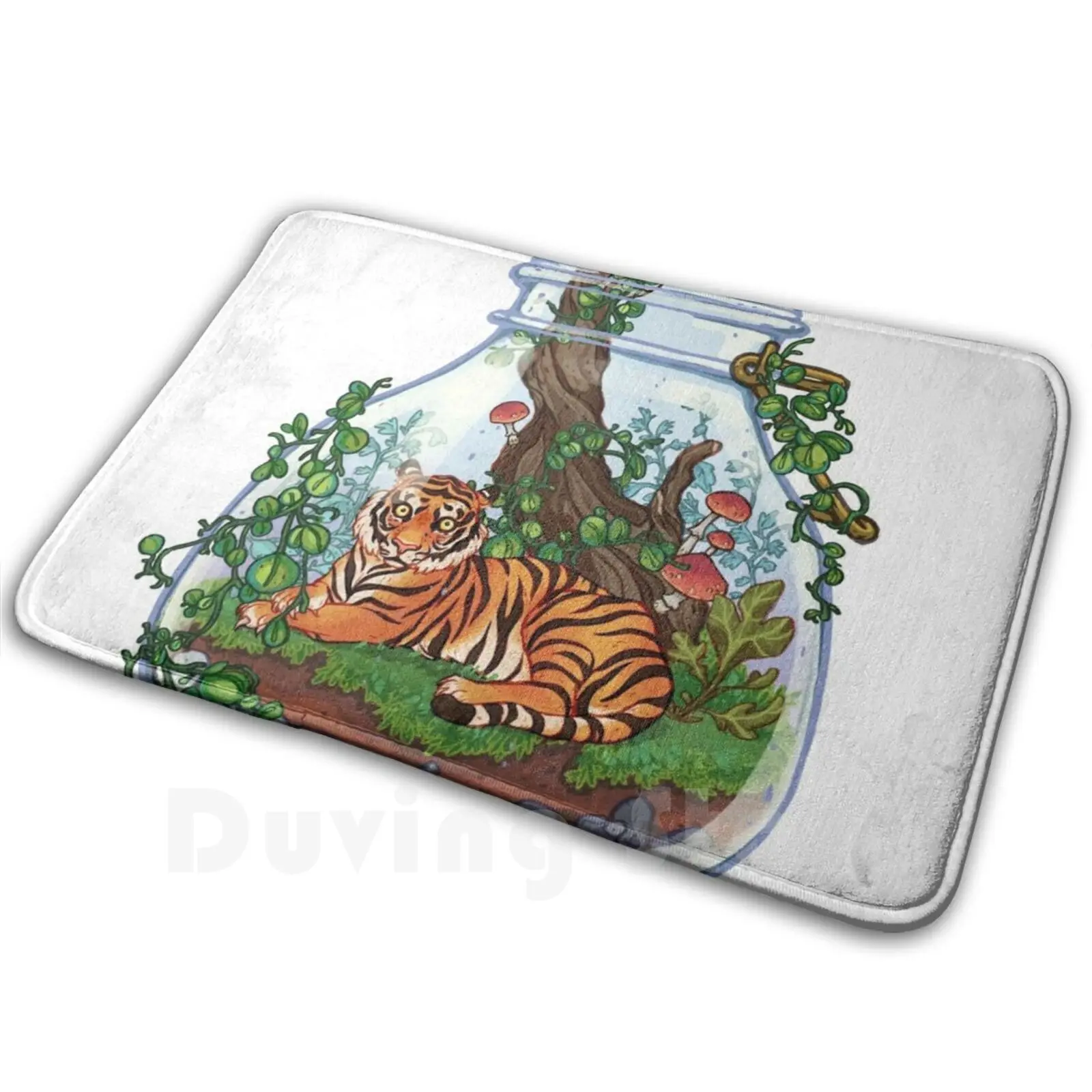 Tiger Plant Terrarium Carpet Mat Rug Cushion Soft Tiger Plant Plant Terrarium Mini Tiger Pet Tiny Tiger Jungle