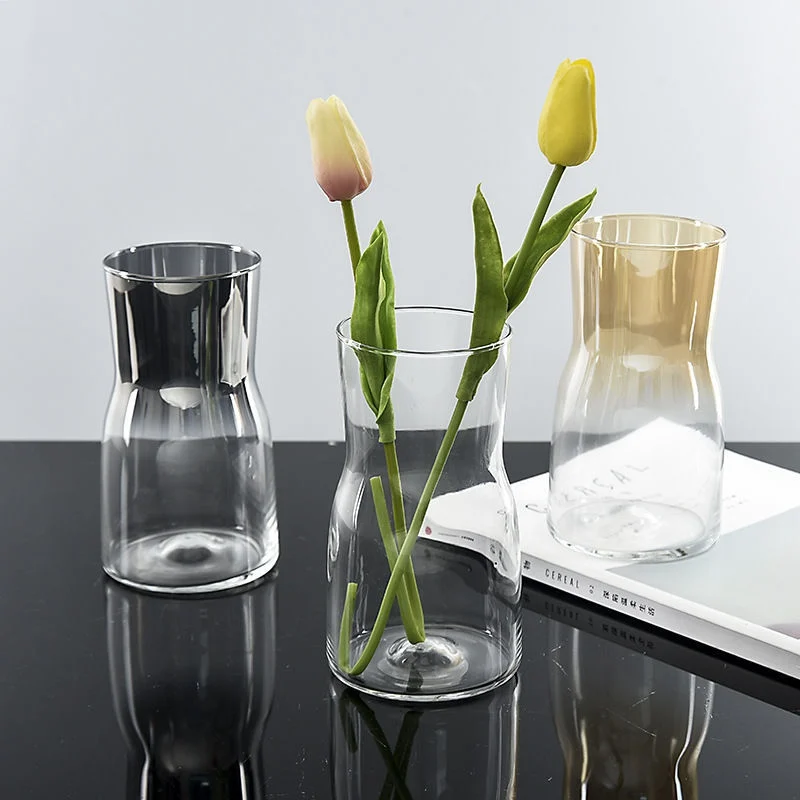 Wide Mouth Glass Vase Reliable Quality round Mouth Home Decoration Vases Home Decor